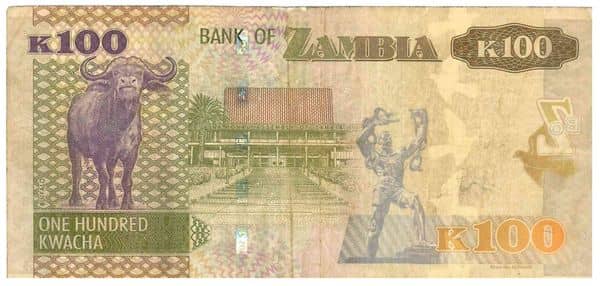 100 Kwacha from Zambia