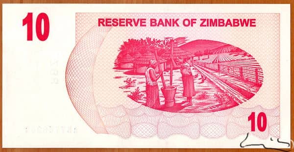 10 Dollars from Zimbabwe