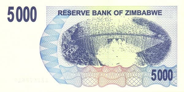 5000 Dollars from Zimbabwe