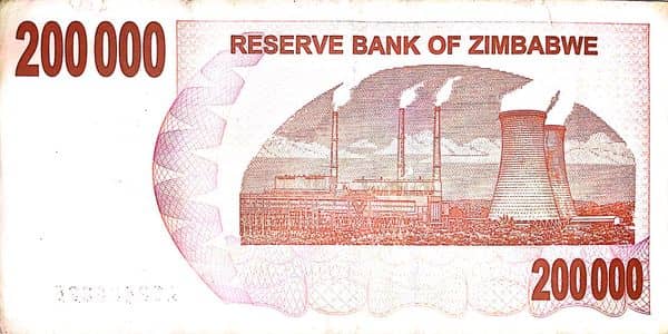 200000 Dollars from Zimbabwe