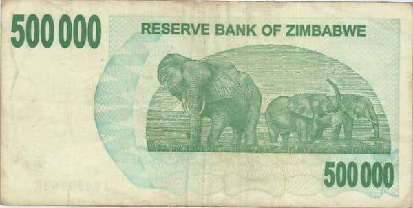500000 Dollars from Zimbabwe