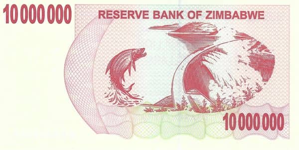 10000000 Dollars from Zimbabwe