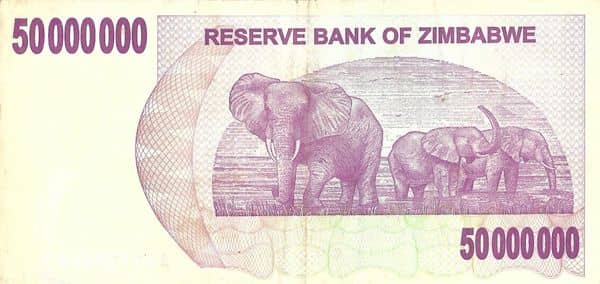 50000000 Dollars from Zimbabwe