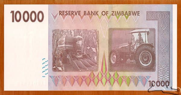 10000 Dollars from Zimbabwe